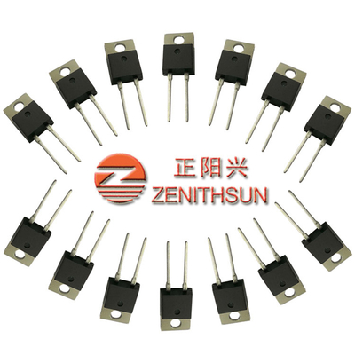 100 ohms 50 filme grosso do poder superior do resistor 1% do watt 100PPM através do furo