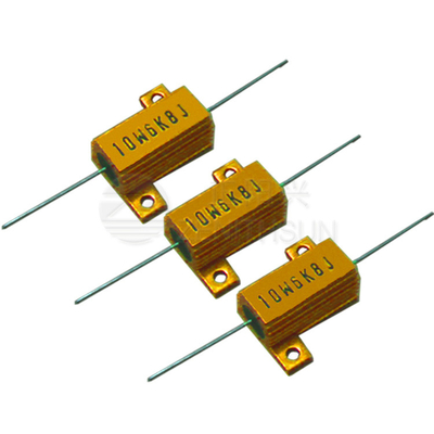 Pré-carga Enrolado abrigada de alumínio do resistor da carga do poder superior 10w
