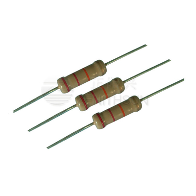 1/8W 5W fixou o resistor de filme axial sem chumbo do carbono dos CF do resistor de filme